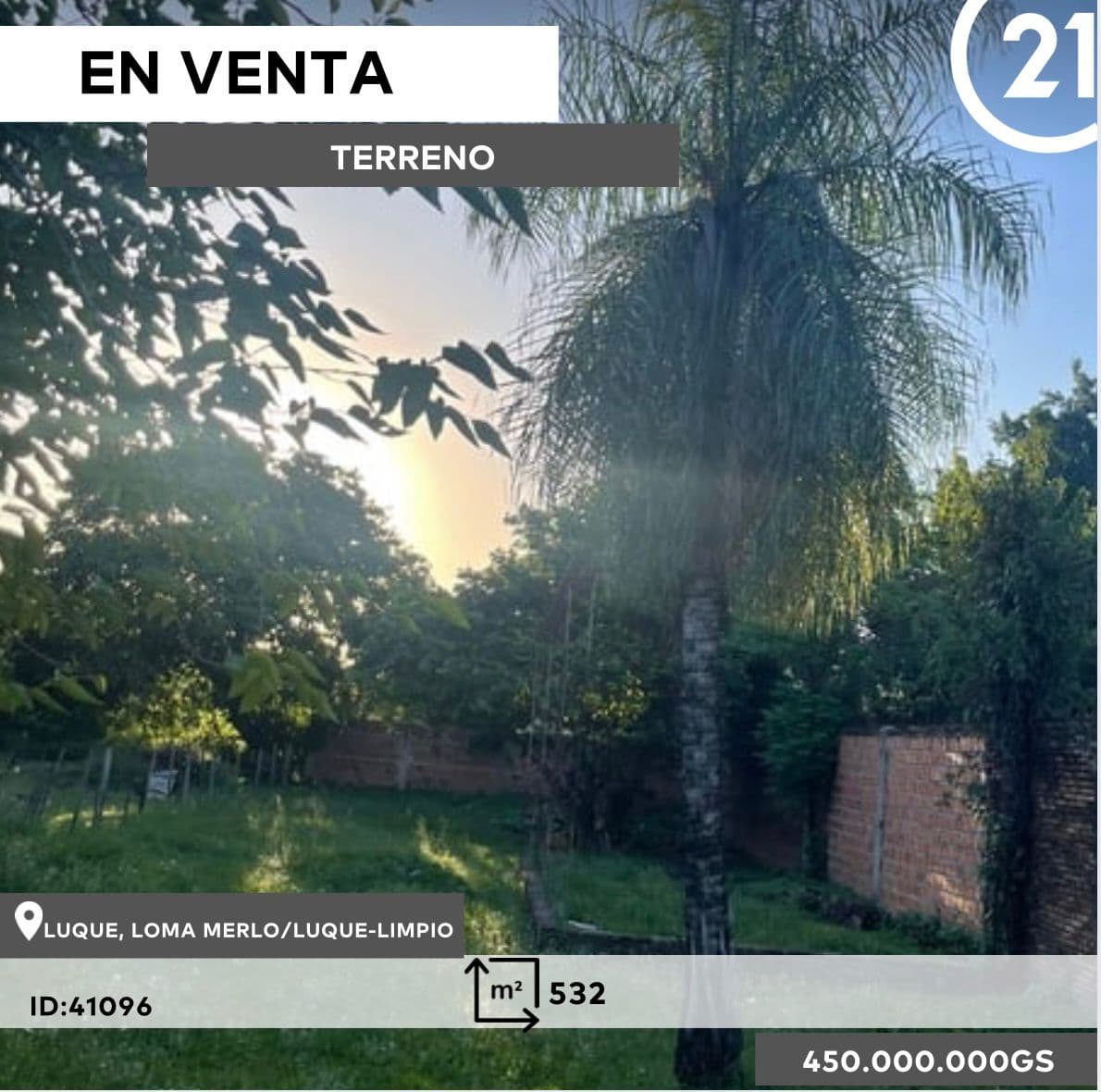 Terreno en loma merlo Luque, foto 1