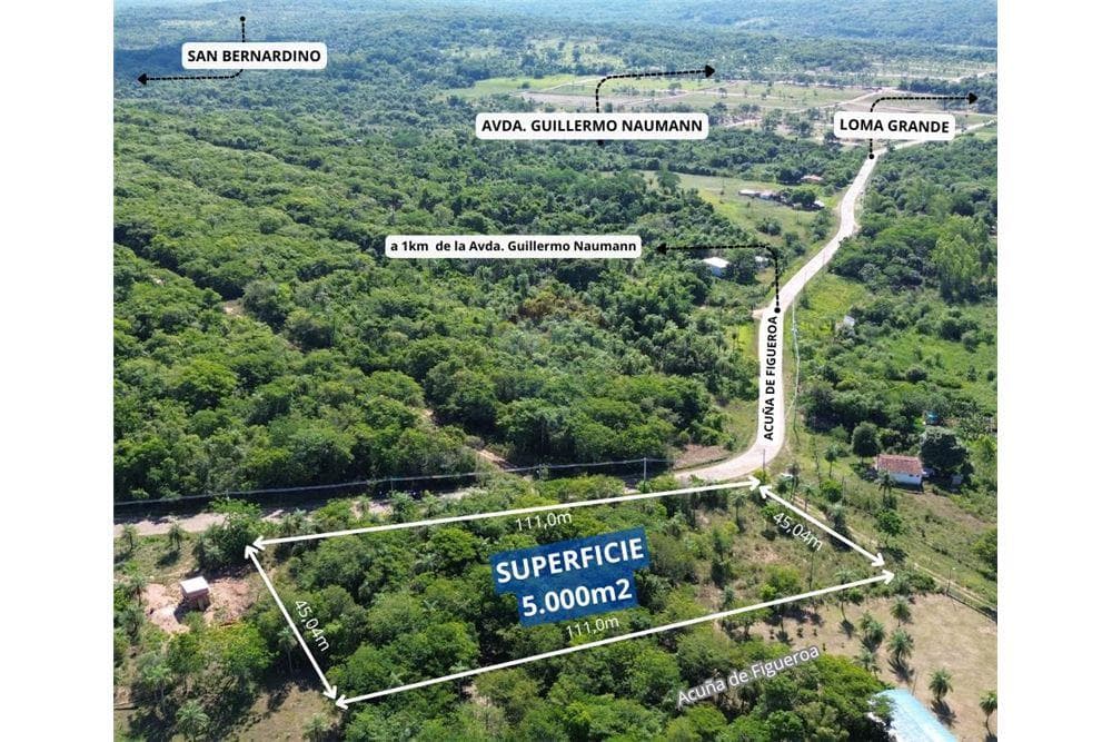 5000m2 en Altos sobre empedrado Acuña de Figueroa, foto 4