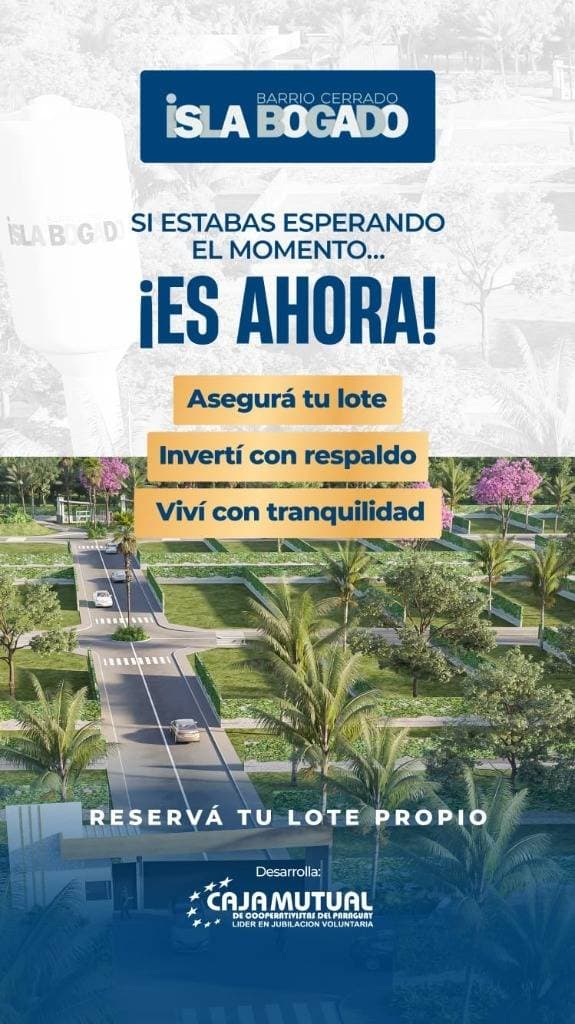 Lotes en venta en el barrio cerrado Isla Bogado – Luque, foto 2