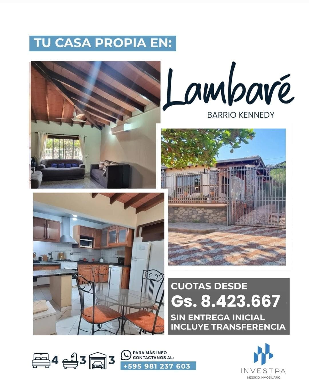 Vendo Amplia Propiedad En Barrio Kenny - Lambaré