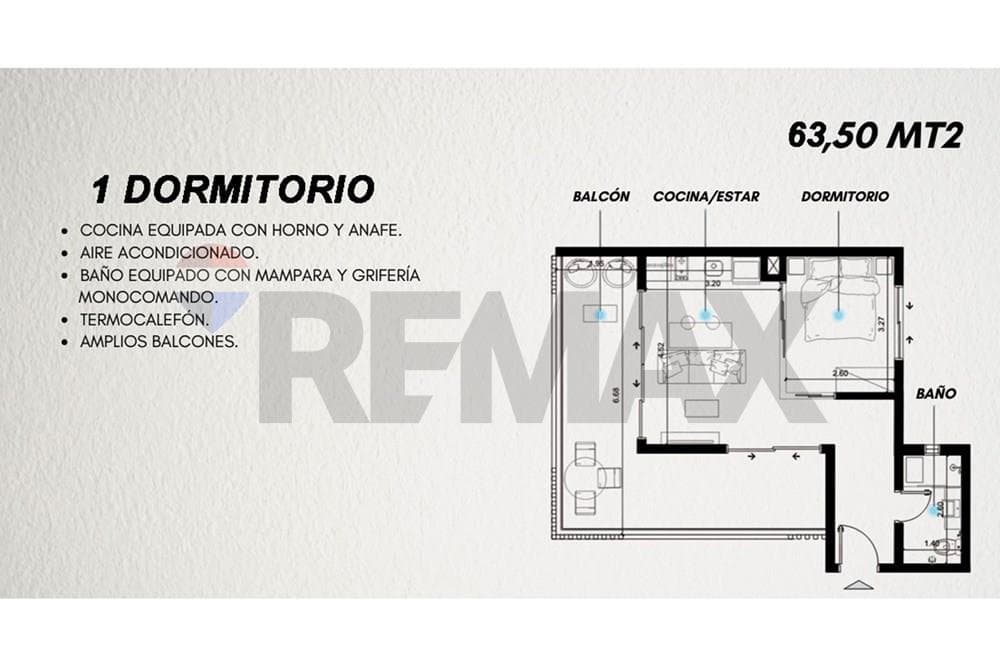 Departamento en Carmelitas 1 hab, foto 4