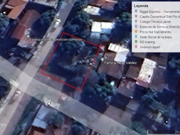 Terreno en venta – esquina en Trinidad