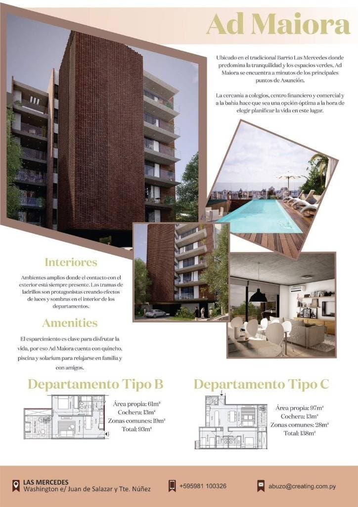 EN VENTA Departamento de 2 habitaciones en el Edificio Boston AD Maiora
