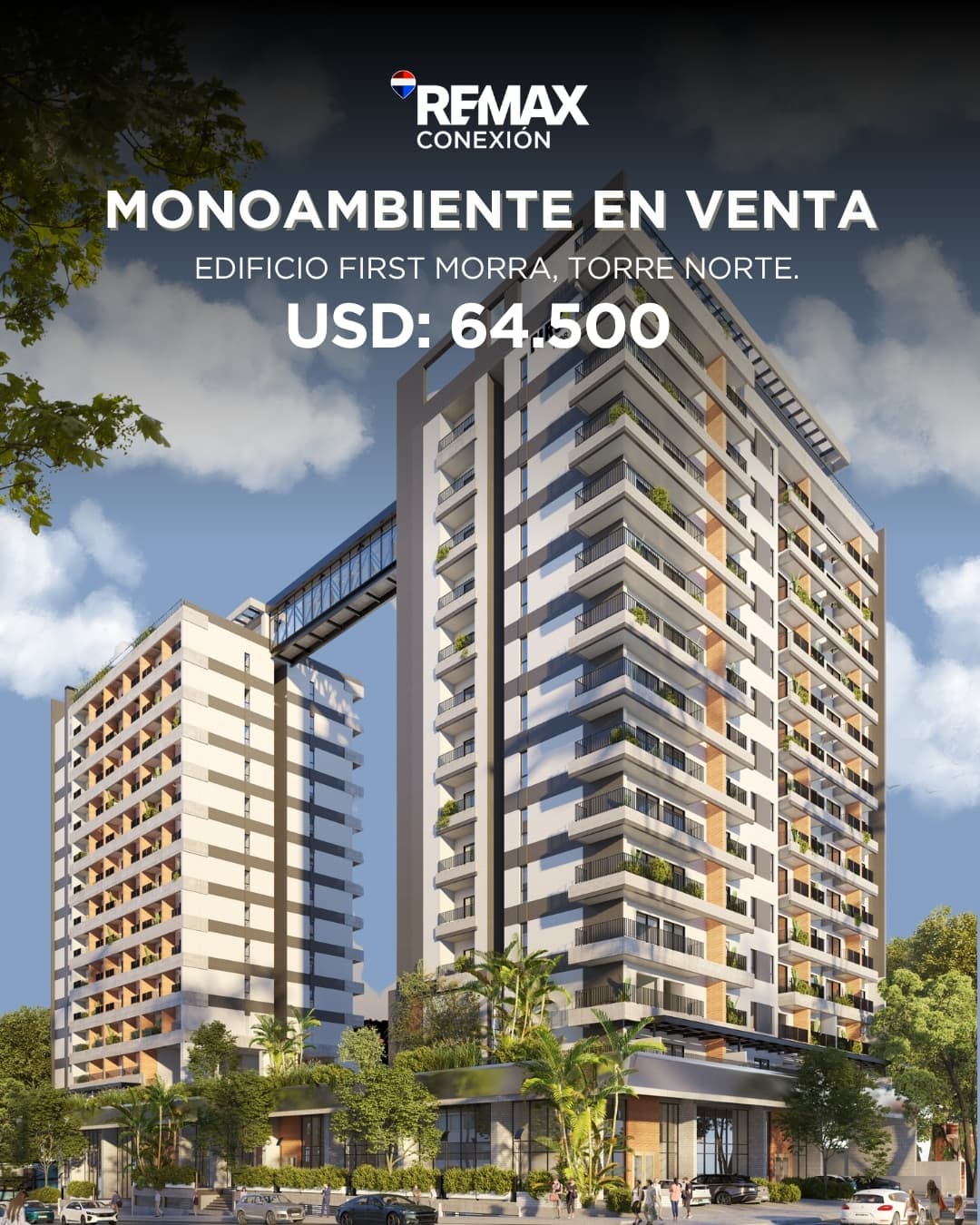 Monoambiente en venta - edificio first morra