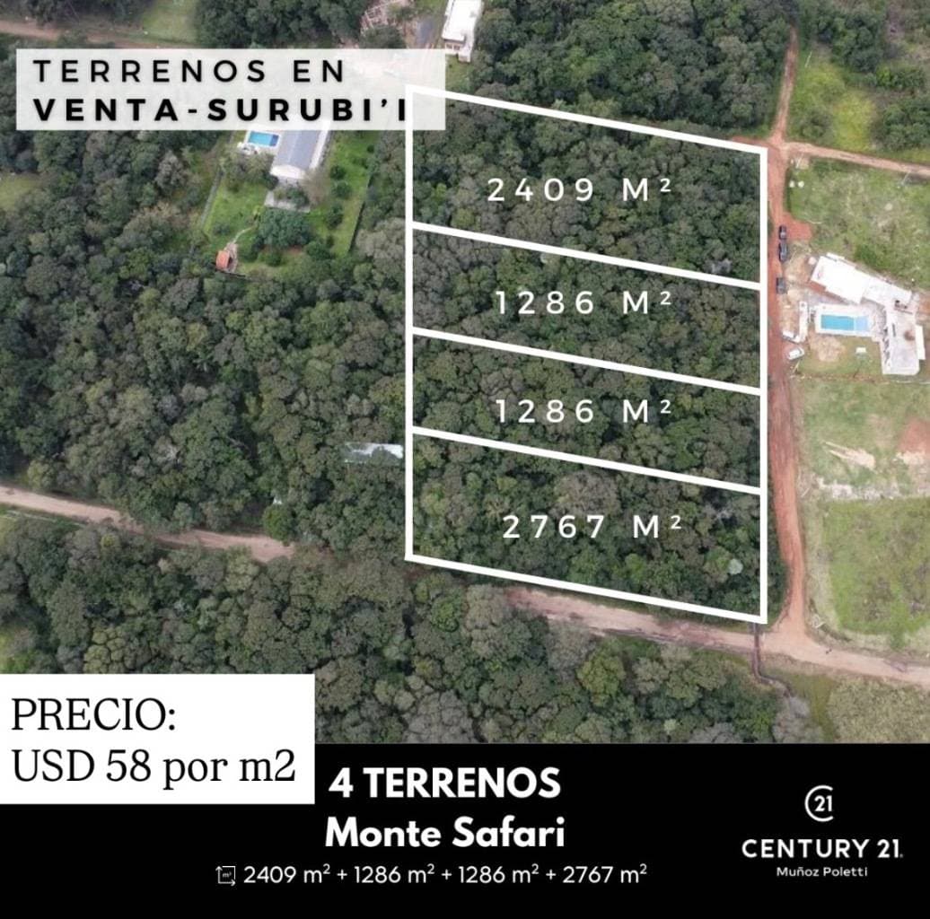 Vendo Terreno 1.286 m2 en Urbanizacion Surubi i - Monte Safari