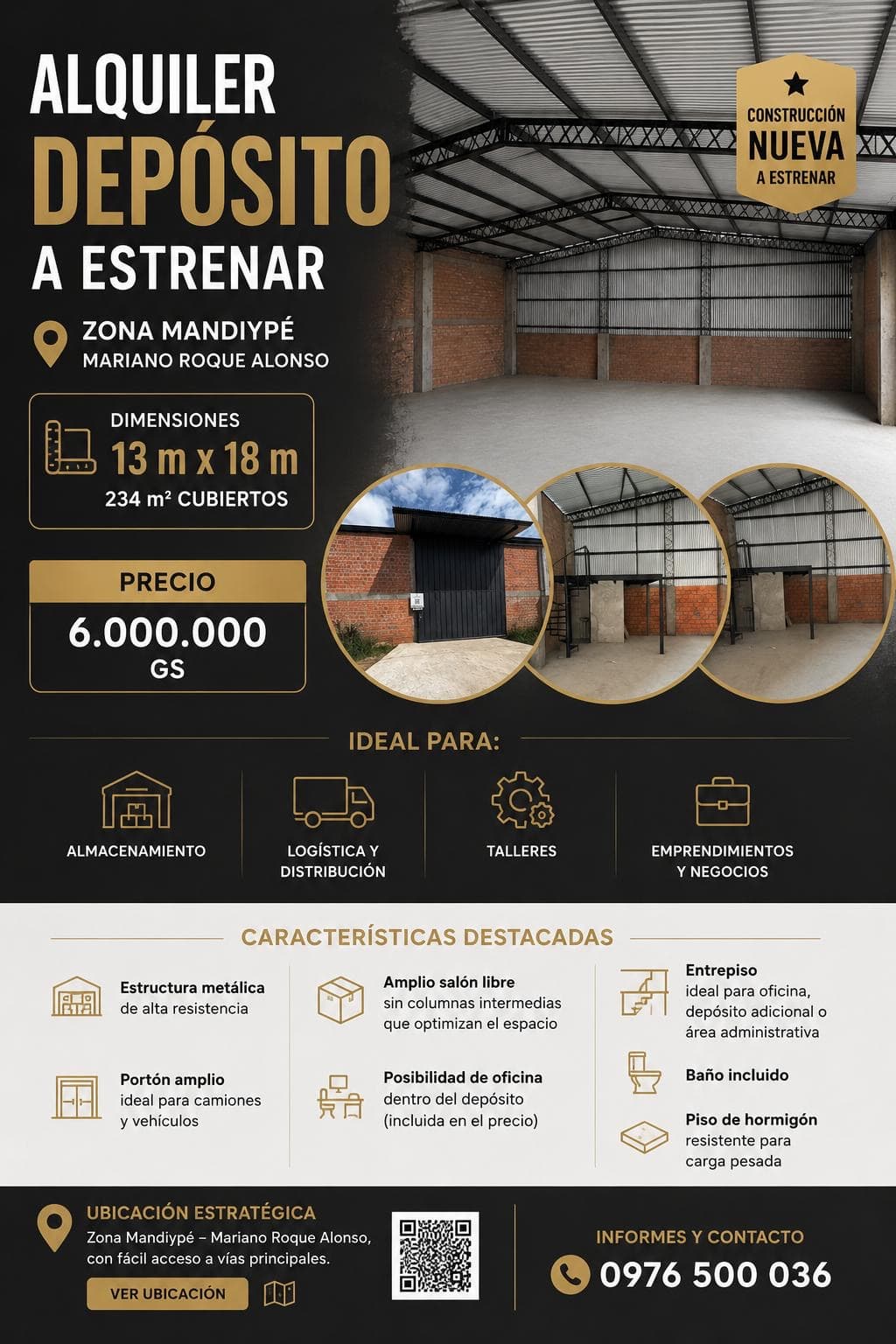 Depósito a estrenar Mariano Roque Alonso