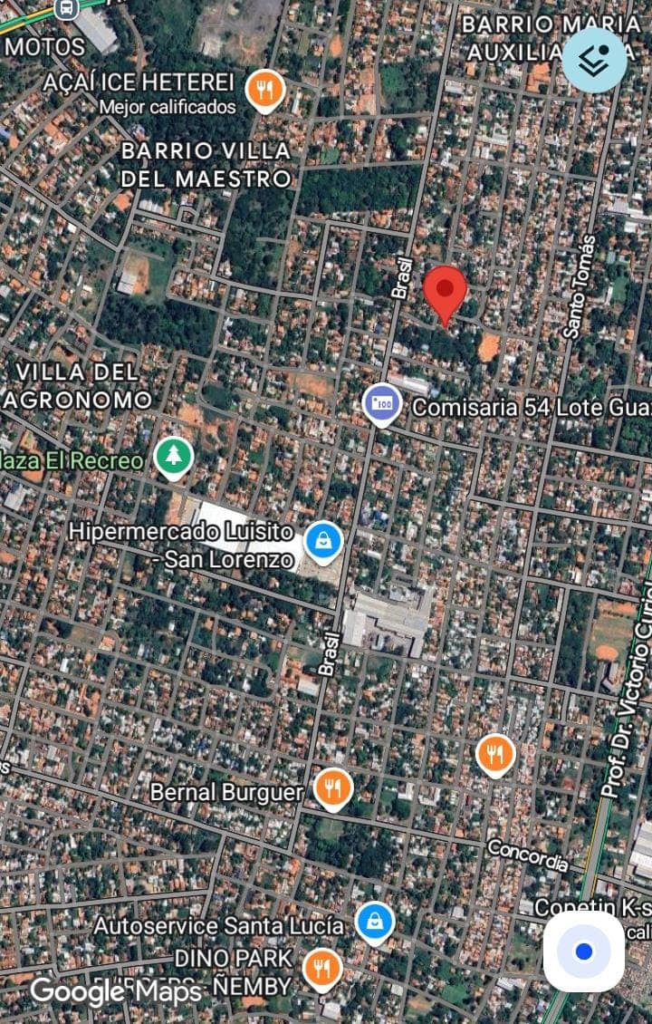 Vendo terreno en esquina en barrio maría auxiliadora- San Lorenzo