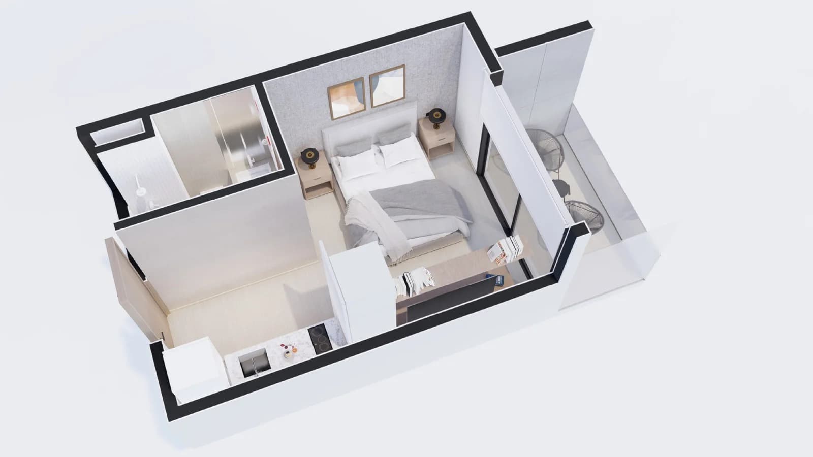 Qubo studio monoambiente - apart office- Villa Morra