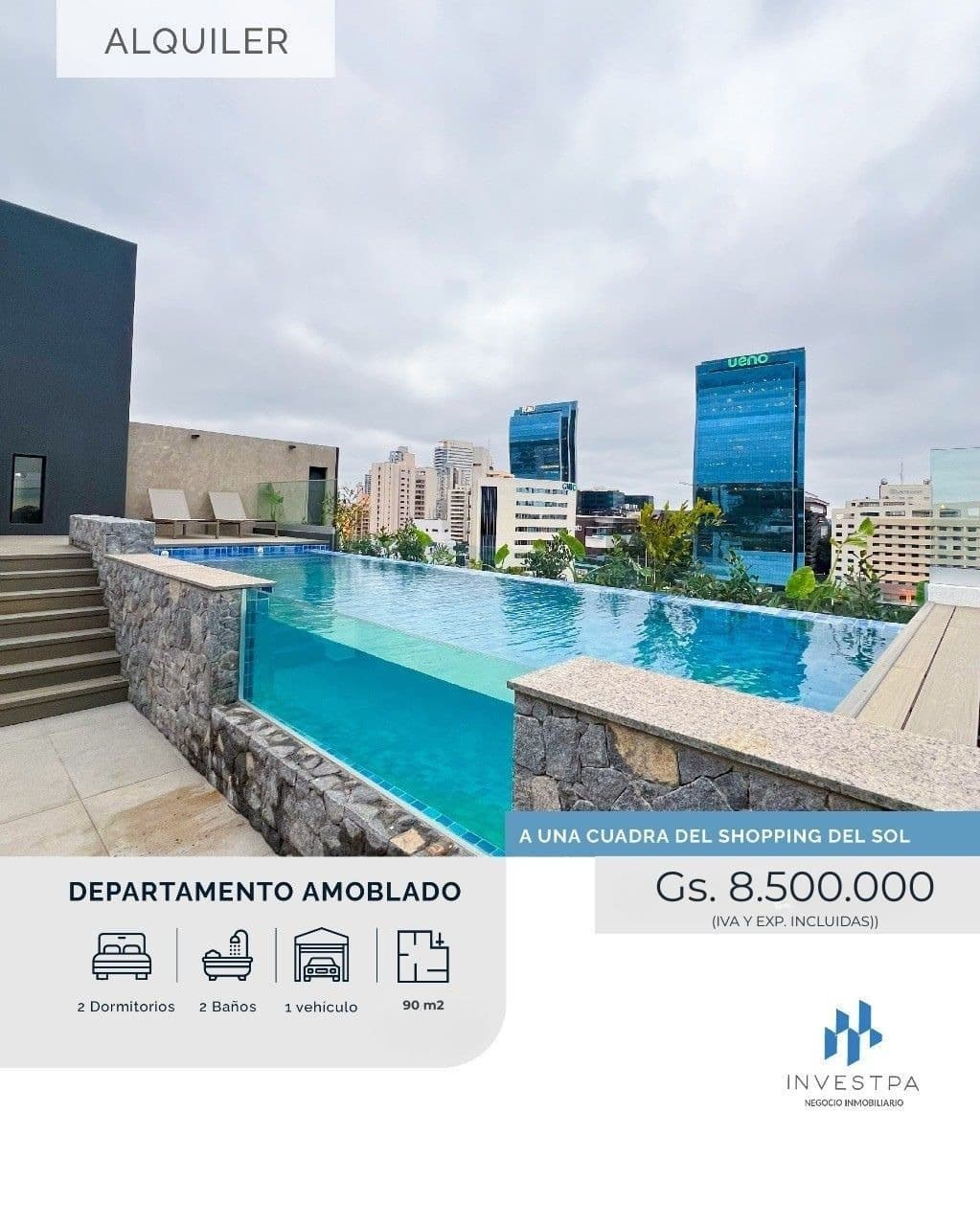 Departamento amoblado de 2 dormitorios, foto 1