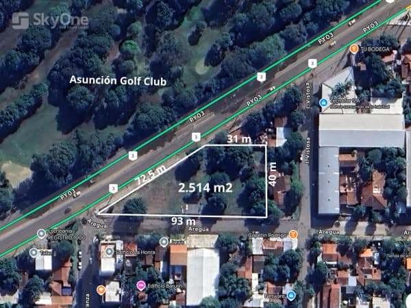 Vendo esquina sobre la ruta transchaco 9052