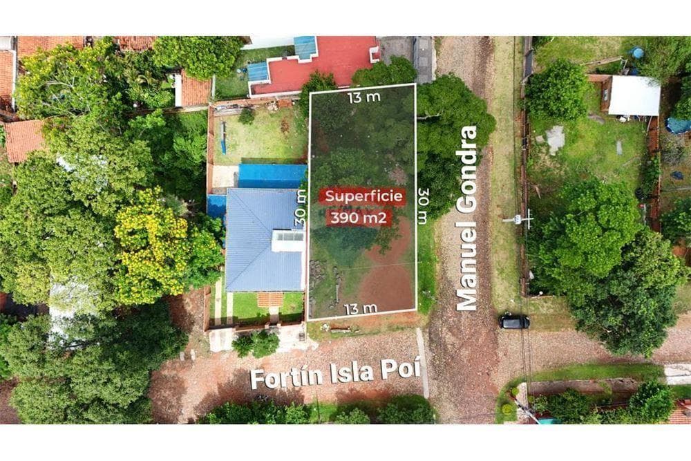 Venta de terreno en esquina-lambare- mbachio i