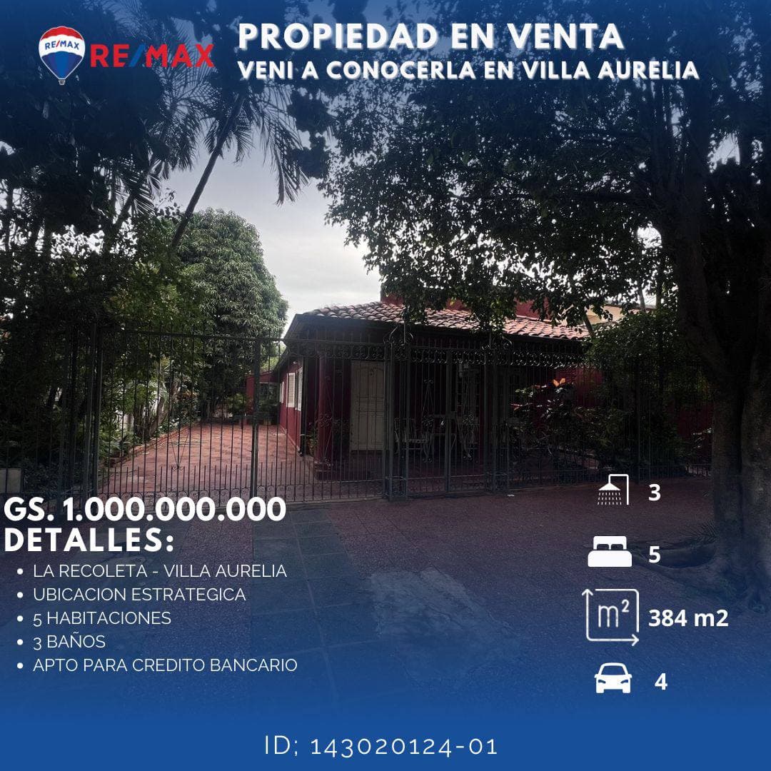 Vendo casa en villa aurelia