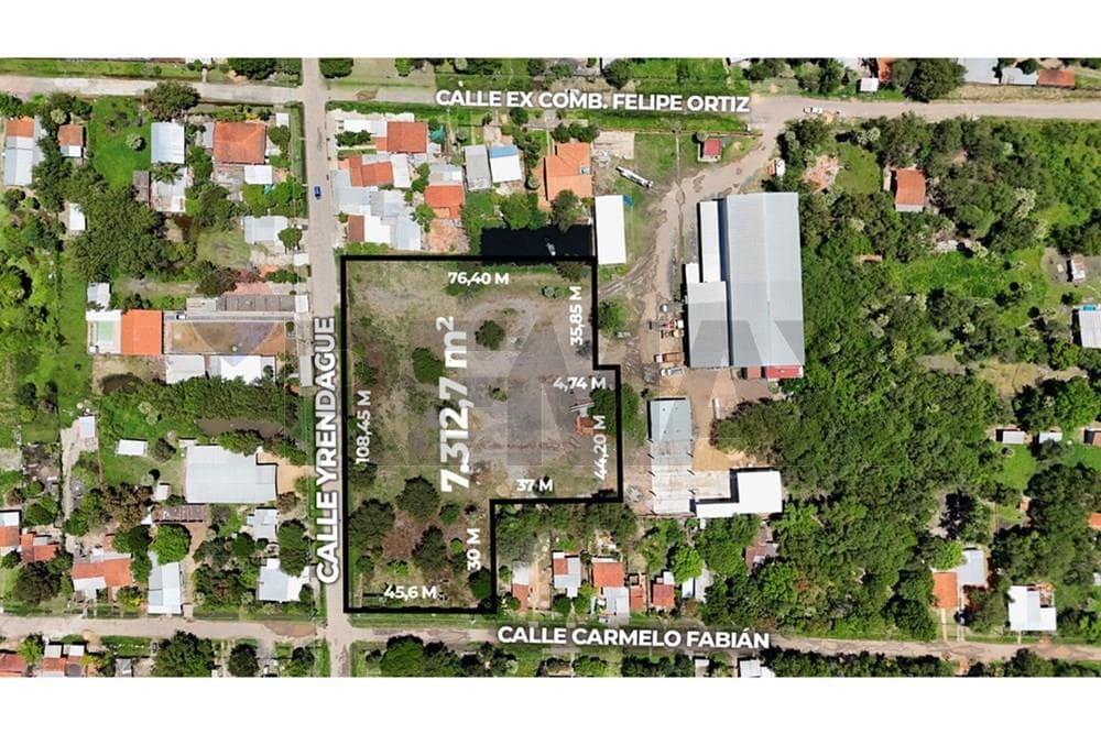 Terreno de 7.312 m2 en Remansito Villa Hayes - A 1 Cuadra de la Transchaco