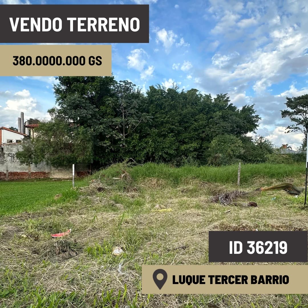 Vendo Terreno En Excelente Ubicación En Luque 3barrio