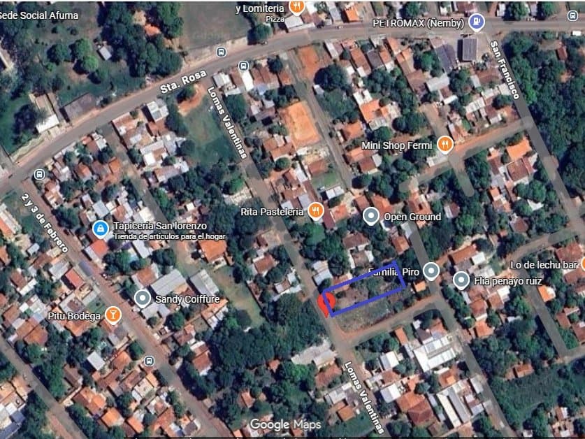Vendo terreno en barrio salinas Ñemby