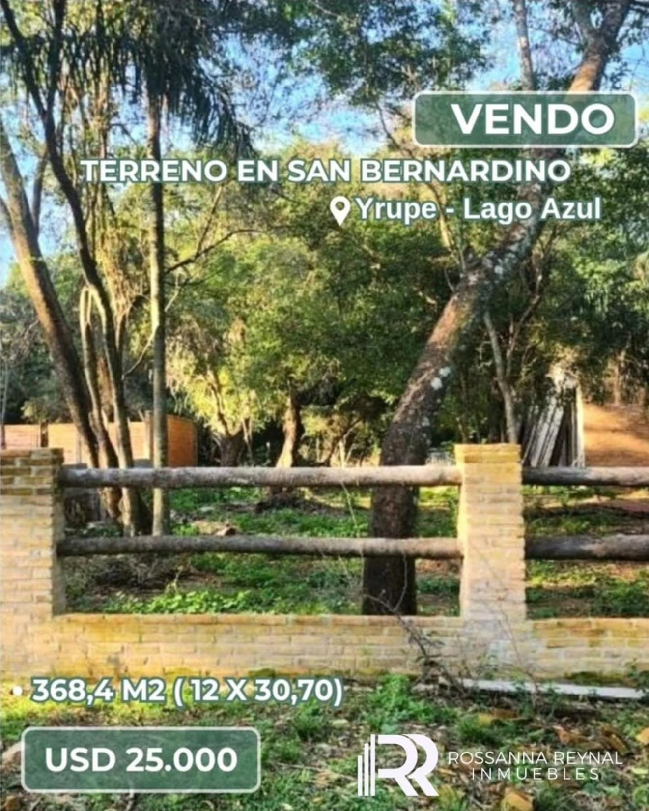 Vendo terreno en San Bernardino, yrupe - lago azul