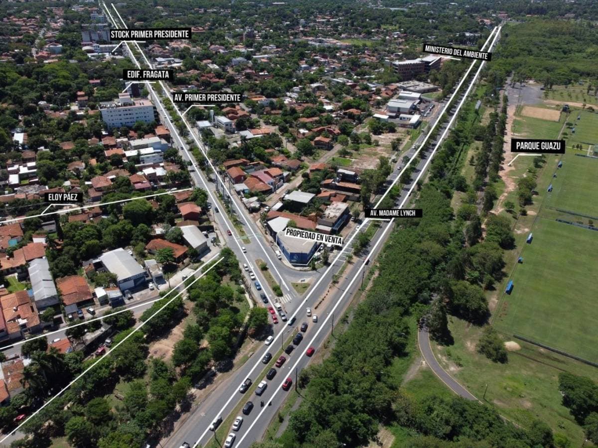 Terreno en venta. Ubicacion única en esquina, madame lynch y primer presidente, foto 4