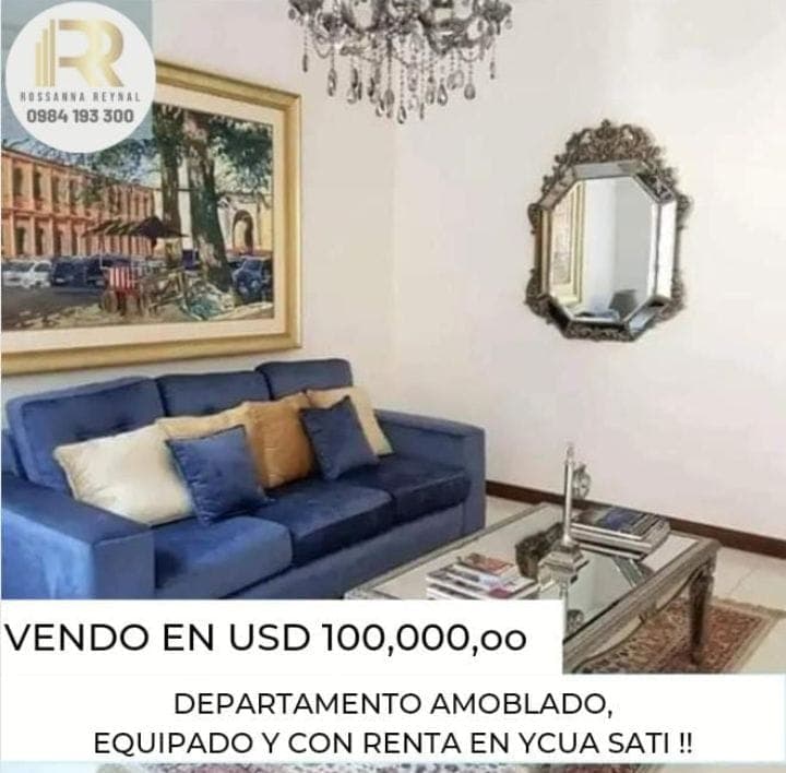 Departamento amoblado, equipado y con renta en ycua sati‼️, foto 1