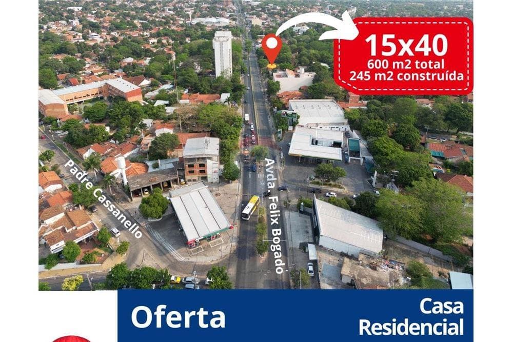 Casa de 6 Dorm. y Piscina sobre Av. Félix Bogado - Terreno de 600 m2, foto 3
