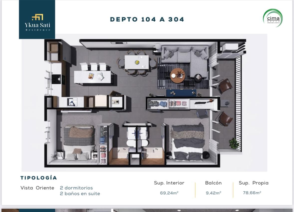 Departamentos en Venta – Barrio Ykua Sati.Edificio Boutique 12 departamentos, foto 2
