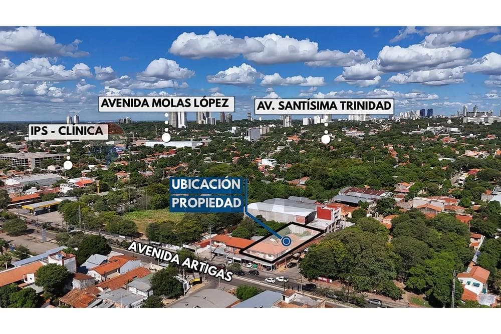 Vendo terreno en esquina sobre la avenida artigas