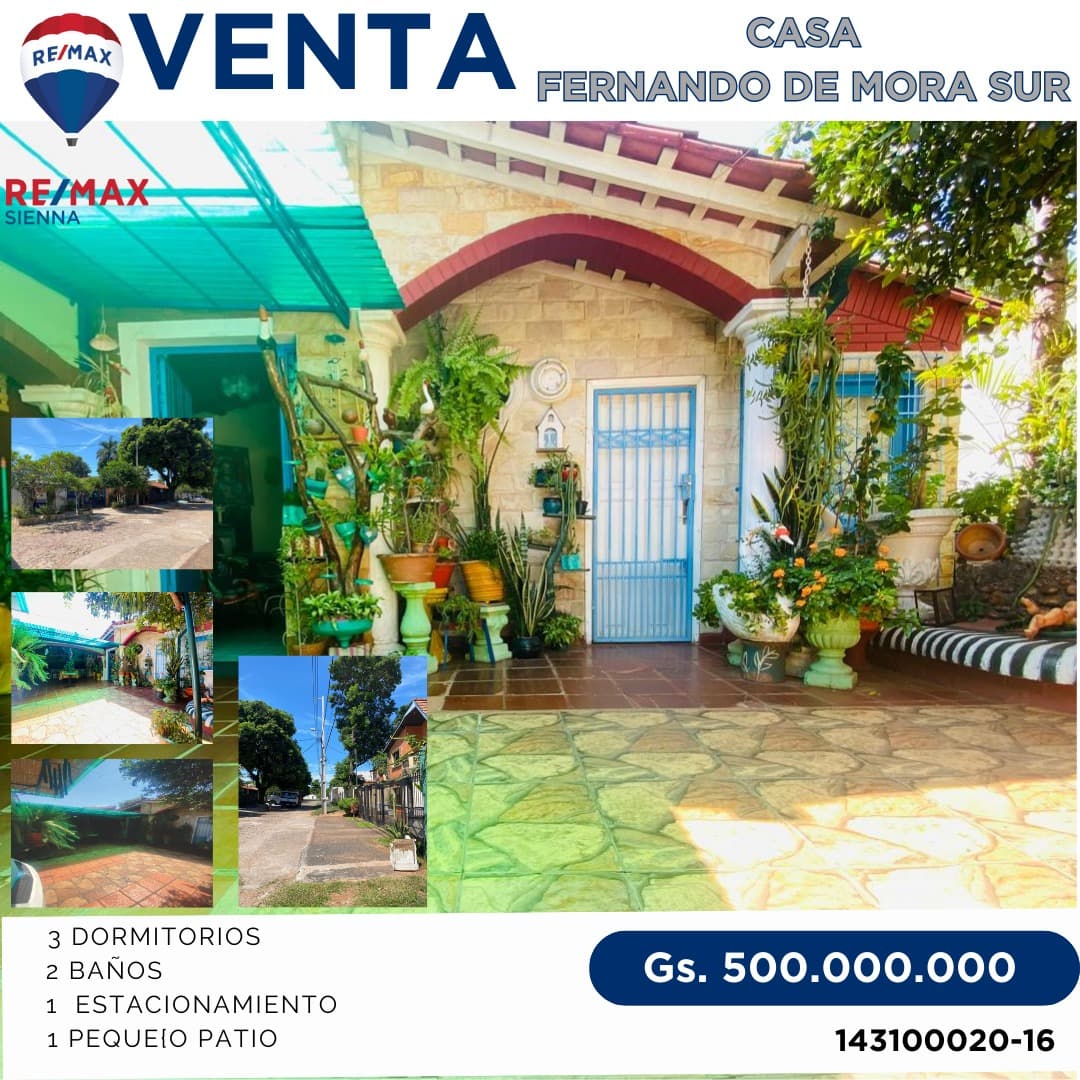 Vendo casa Fernando de la Mora sur