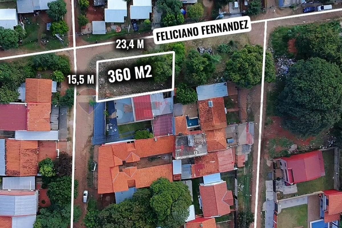 Esquina de 360 m2 en b° san isidro - lambare