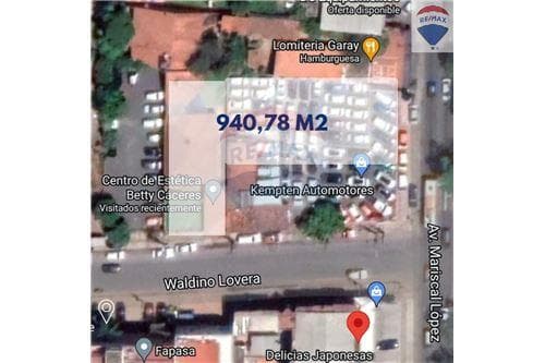 Terreno sobre la avda. Mcal lopez