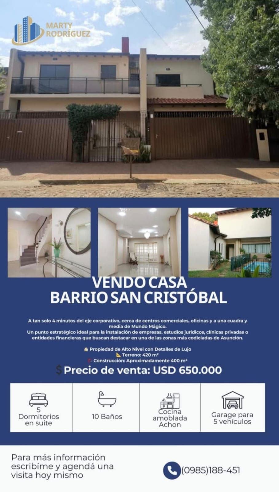Vendo O Alquilo Casa En Barrio San Cristobal A 4 Minutos Del Eje Corporativo
