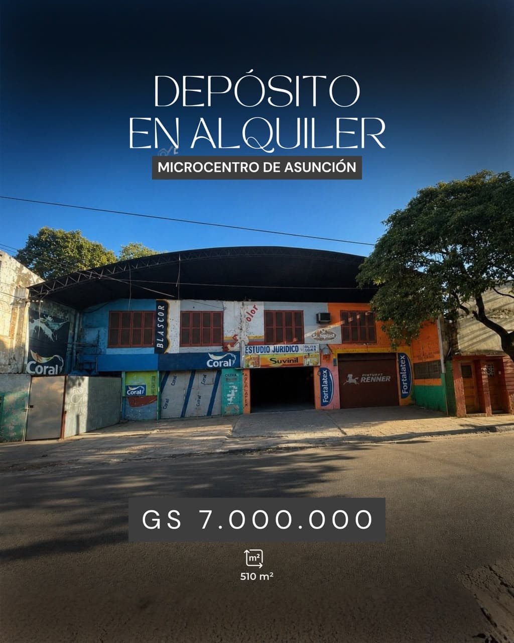 Alquilo deposito en el centro