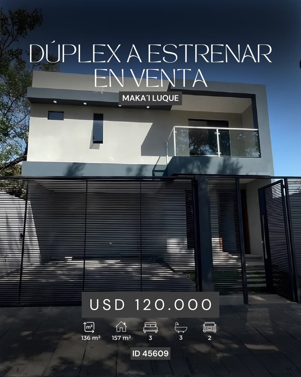 Dúplex a estrenar en venta