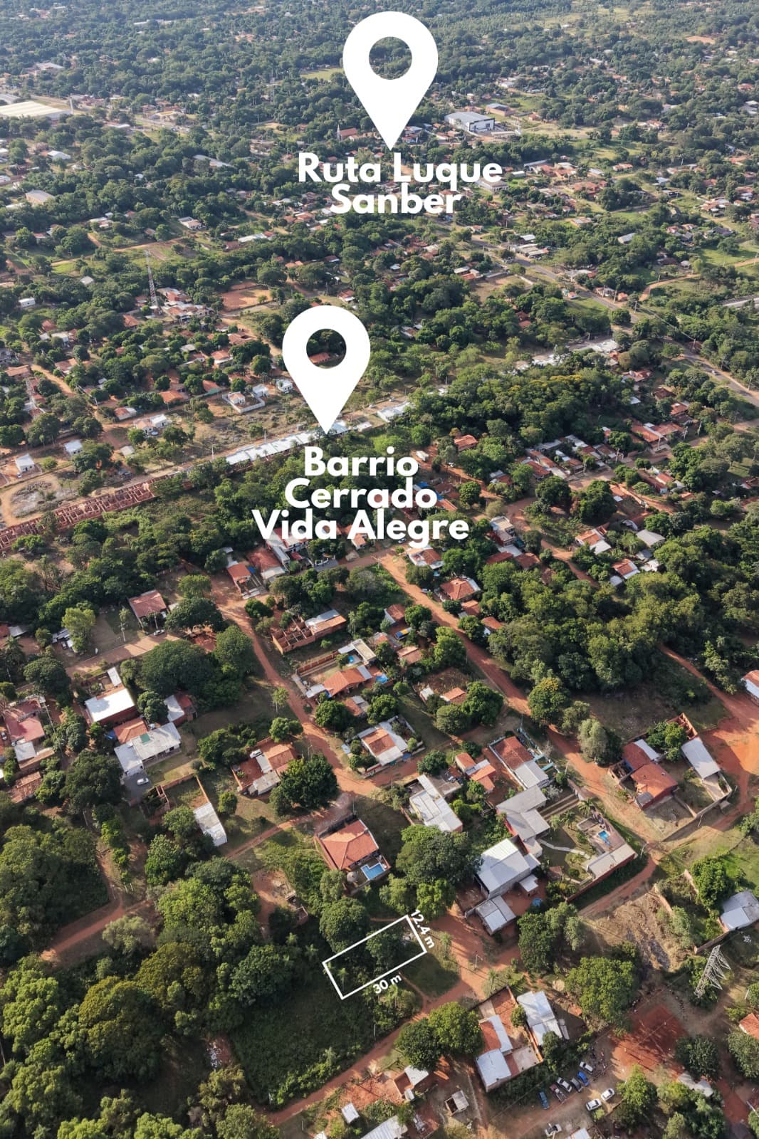 terreno de 12,4 X 30 Luque Cañada Garay, foto 3