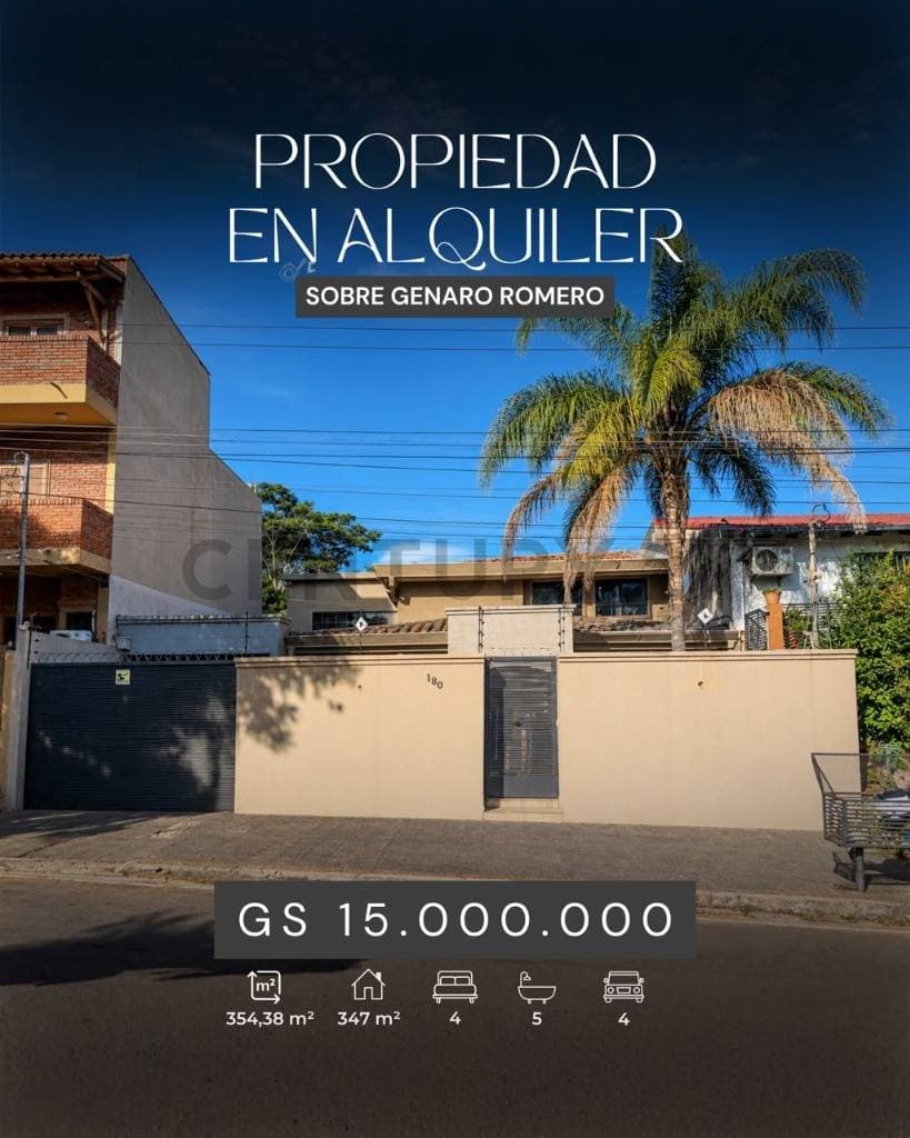 Alquiler de Casa en Cañada del Ybyray, Asunción