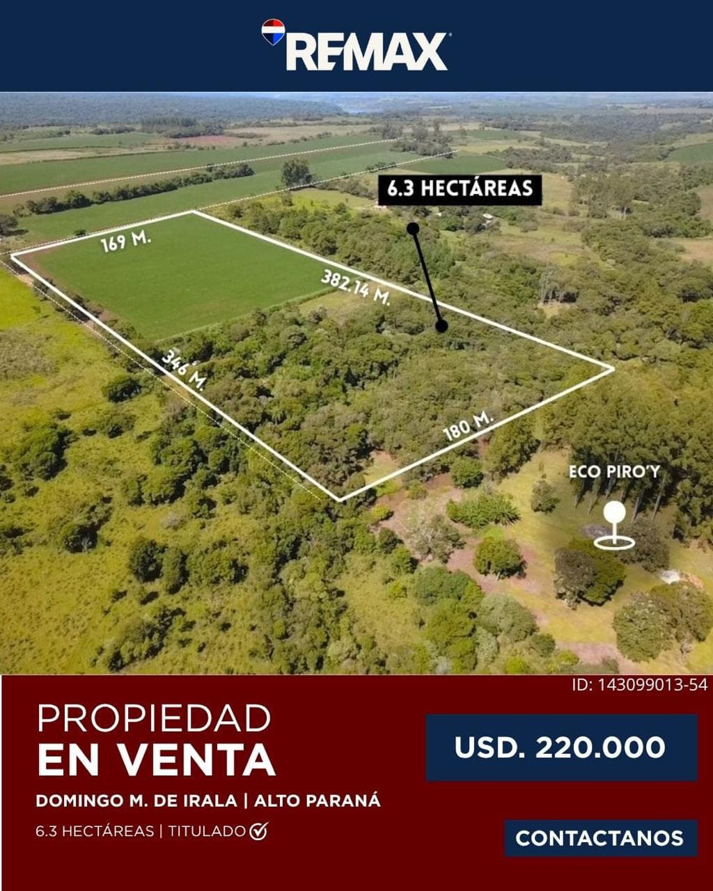 EN VENTA 6.3 HECTÁREAS | Alto potencial de inversión en Alto Paraná, foto 1