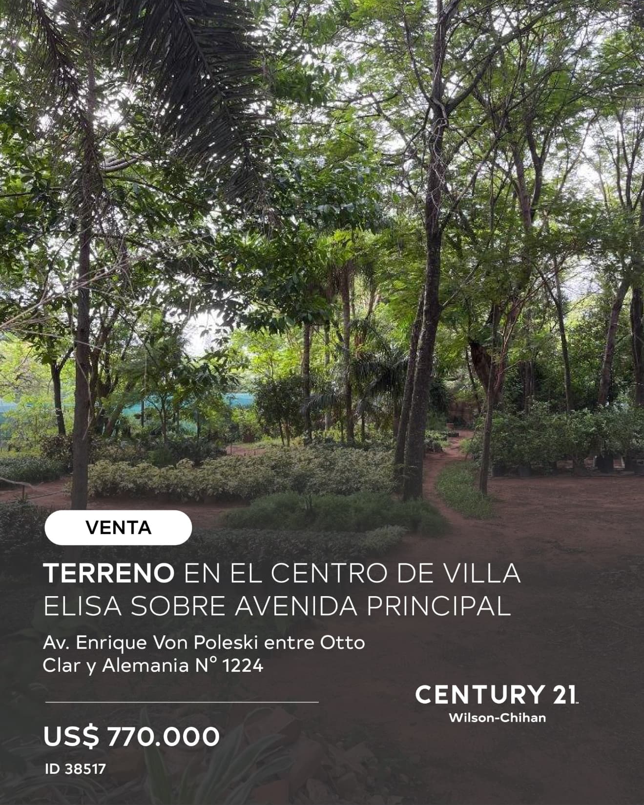 Terreno en el centro de Villa Elisa sobre avenida principal | venta, foto 1