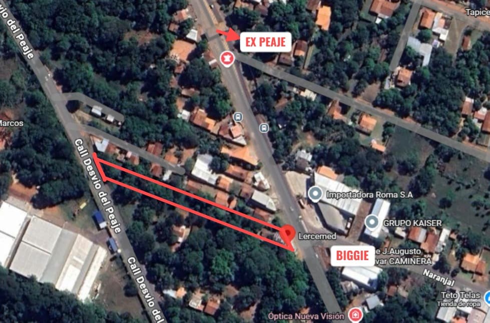 Dueño Vende Terreno 2.488 M² Sobre Exruta1 Con Tinglado, Salida De Calle A Calle — foto 2