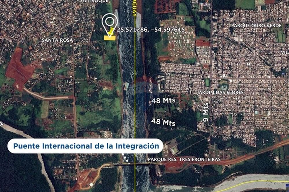 Enorme terreno en presidente franco limite con brasil frente al rio, foto 2