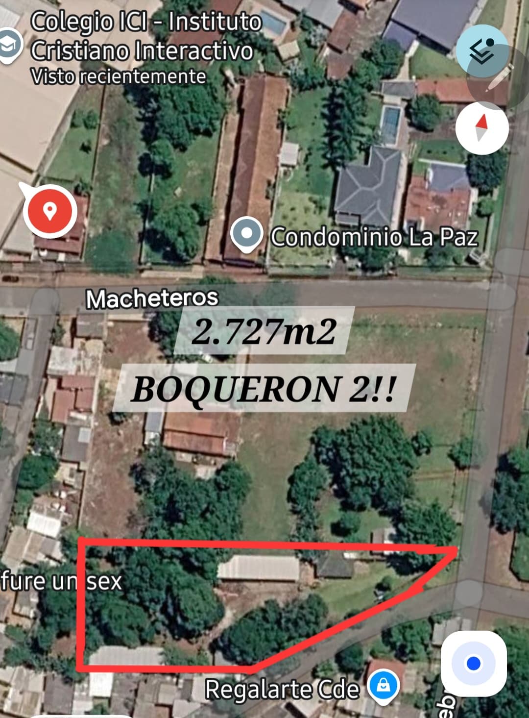 Atencion inversionistas vendo 2.727m2 en boquerón 2!!