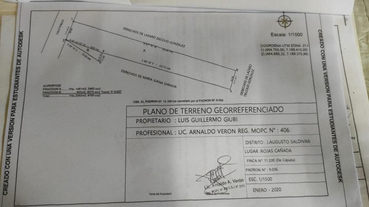Terreno en venta 10.800 mts2 en Julián Augusto Saldivar, foto 3