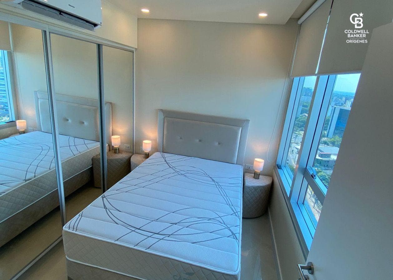 En venta departamento amoblado de 2 habitaciones en el Barrio Ykua Sati Edificio Eminent torre II — foto 4