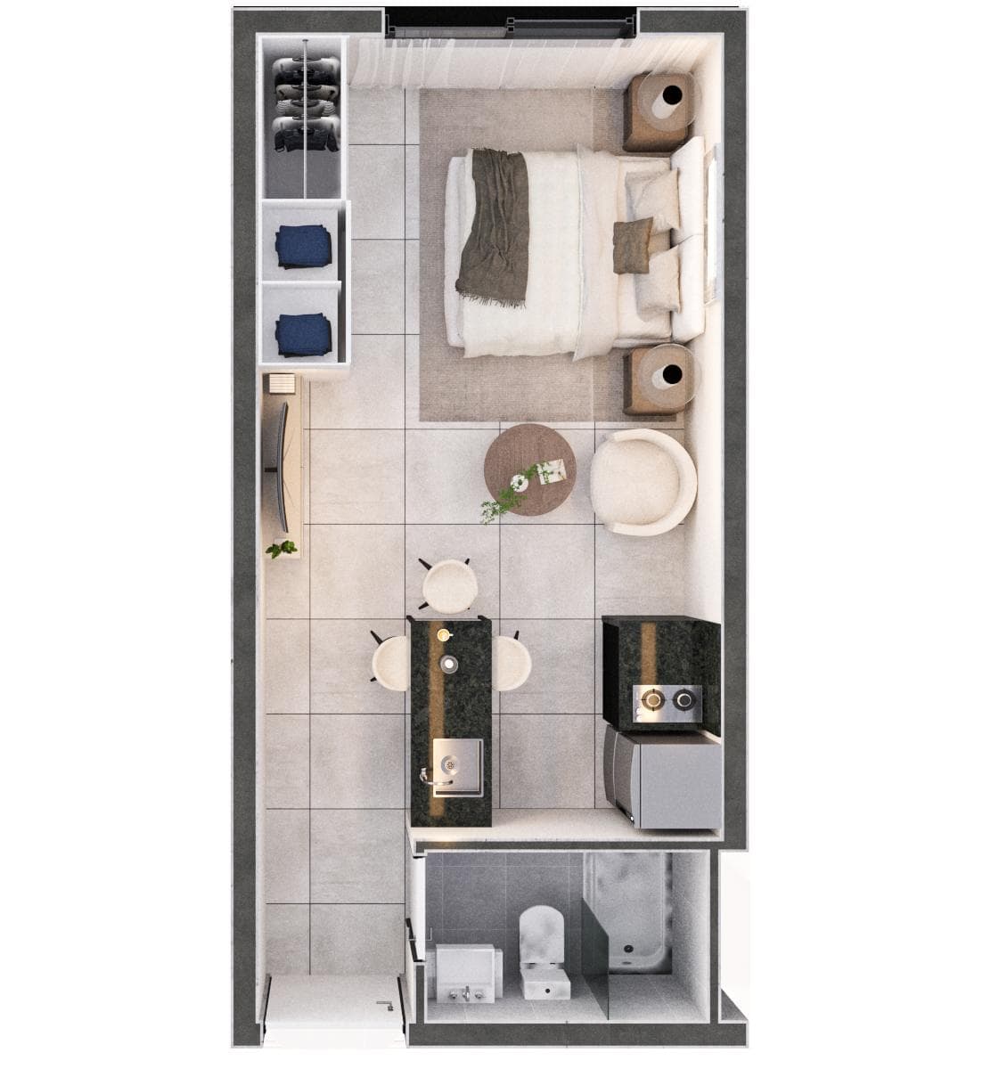 Departamento a la venta monoambiente en Barrio Herrera Asuncion Edificio Inarco Herrera, foto 3