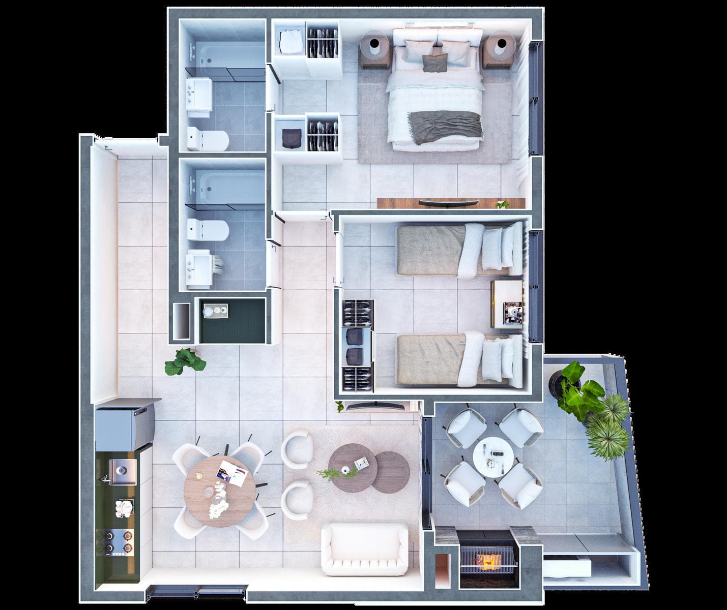 Departamento a la venta 2 dormitorios en Barrio Herrera Asuncion Edificio Inarco Herrera