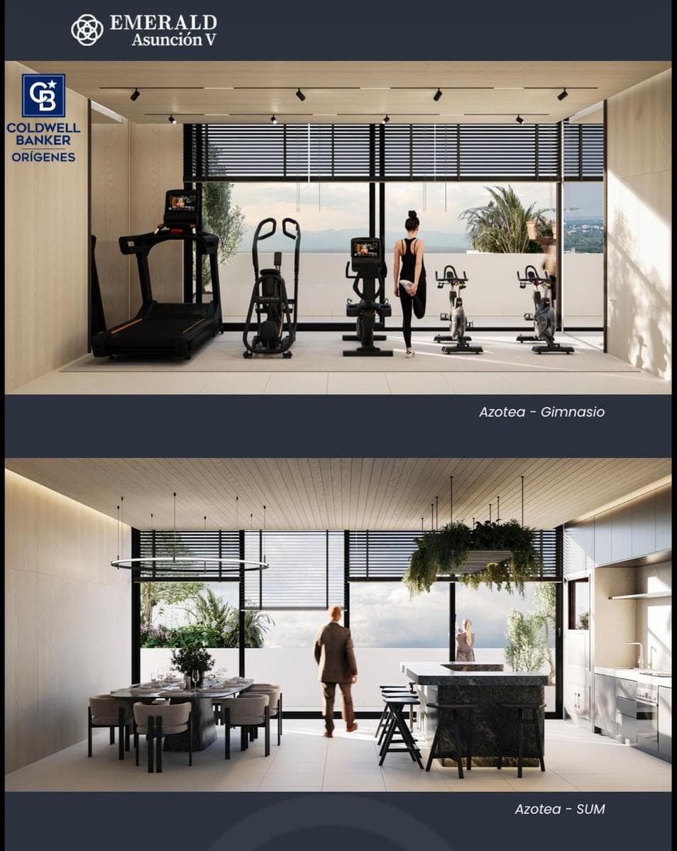 En venta departamento de 2 habitaciones en Asunción barrio Las Lomas edificio Emerald V, foto 2