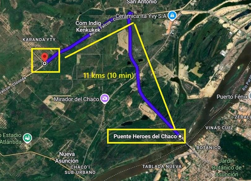 Terreno en Venta 3600 m2 Barrio Quintas de Asuncion Puerto Falcon, foto 3