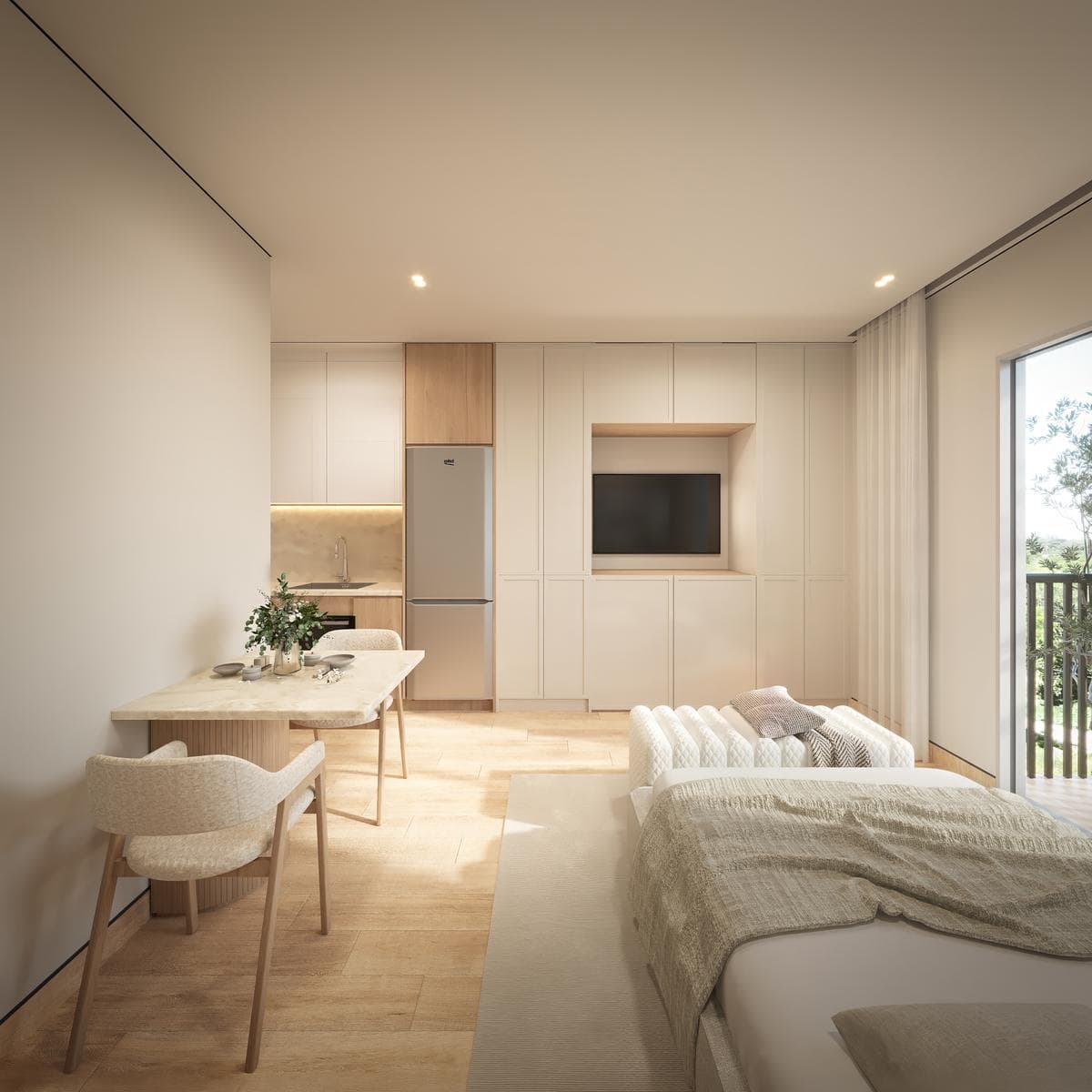 Departamento en venta monoambiente en Ycua Sati Asunción edificio Sunset Santa Teresa — foto 4