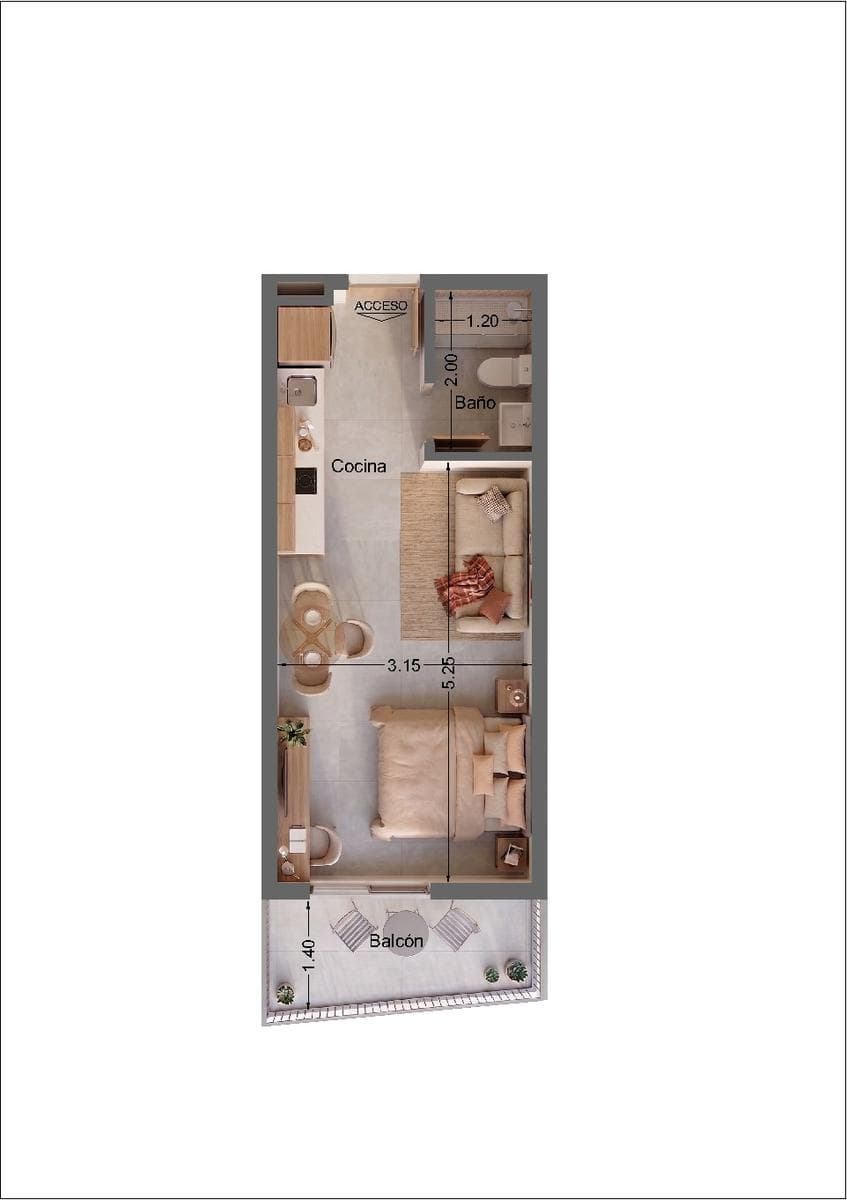 Departamento a la venta Monoambiente en Zona CIT Asuncion Edificio Inarco CIT, foto 3