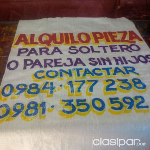 Zona luisito de felix bogado alquilo 14 piezas para estudiante o personas solas o parejas