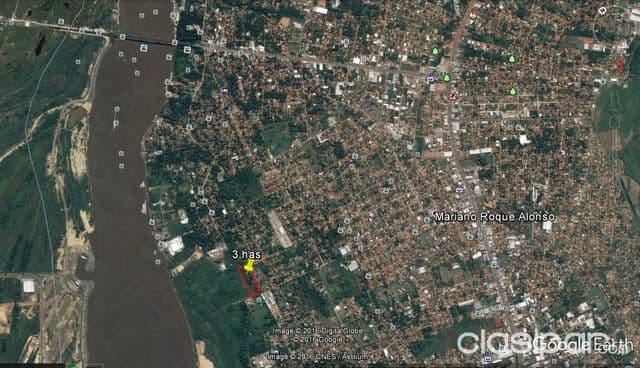 30.000 mt2 ideal p/ depósito en mariano r.alonso a 1000 mts del rió paraguay