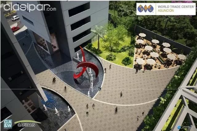 OFICINA WTC Asunción Torres 2 - Planta baja con nivel 1 Ofic. alquile, foto 4