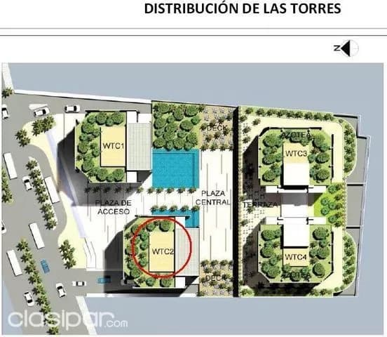 OFICINA WTC Asunción Torres 2 - Planta baja con nivel 1 Ofic. alquile, foto 5